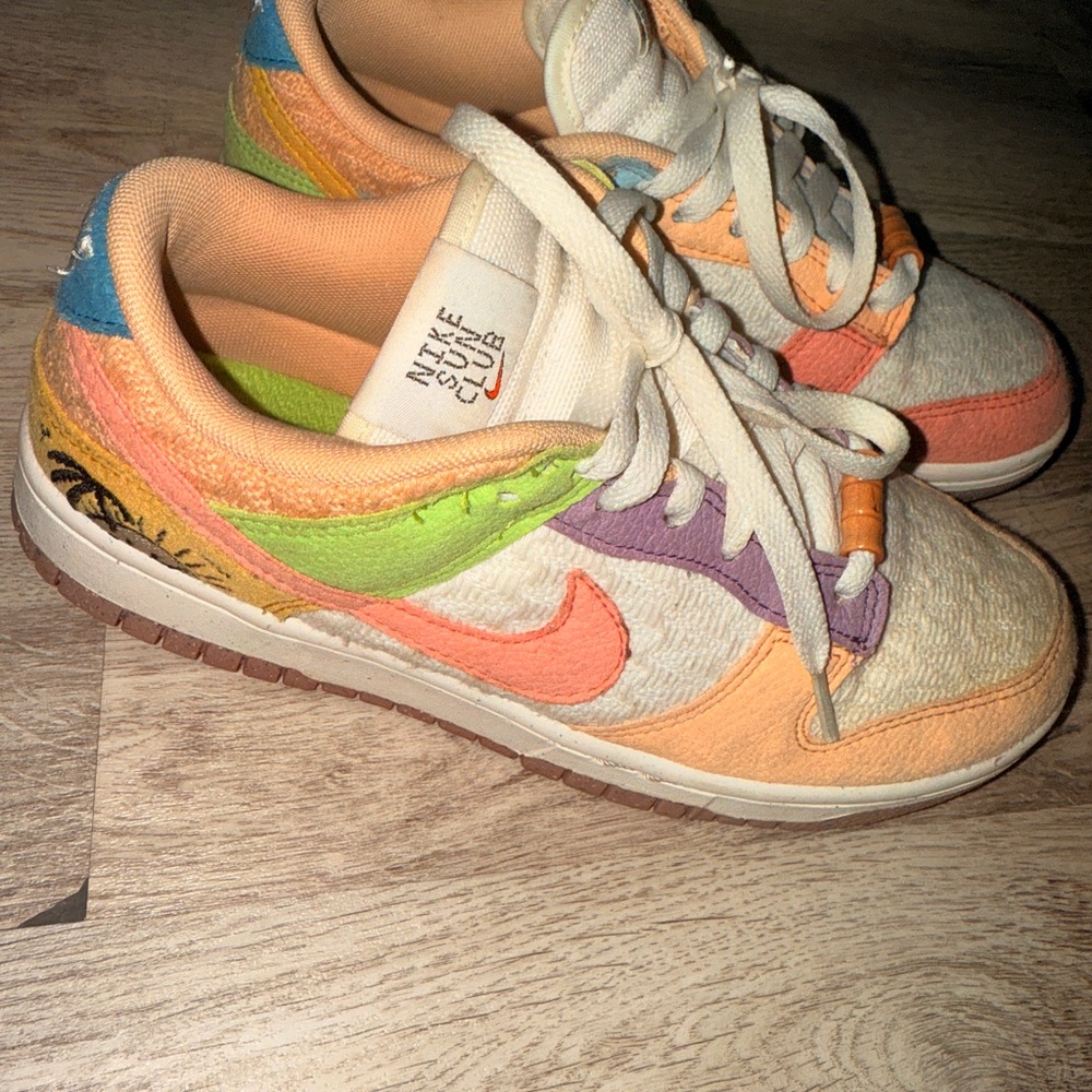 DS Nike Dunk Low SE Retro Sun Club Multicolor DQ0265-100 Size Women 8